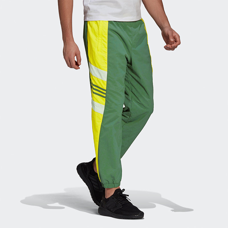adidas Ub Pnt Wv Cb Contrast Color Stitching Casual Sports Long Pants Green GU1743