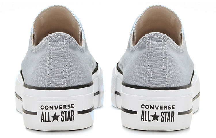(WMNS) Converse Chuck Taylor All Star Lift Low 'Wolf Grey' 566757C