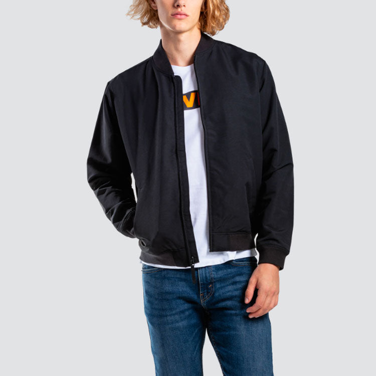 Men's Levis Knit Stand Collar Jacket Black 23594-0009