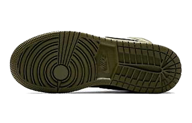 (GS) Air Jordan 1 Retro Mid 'Olive Canvas' 554725-301