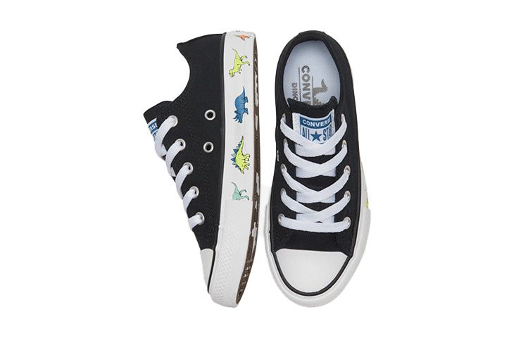 (GS) Converse Chuck Taylor All Star Big Black Dinosaur 'Black White' 669672C