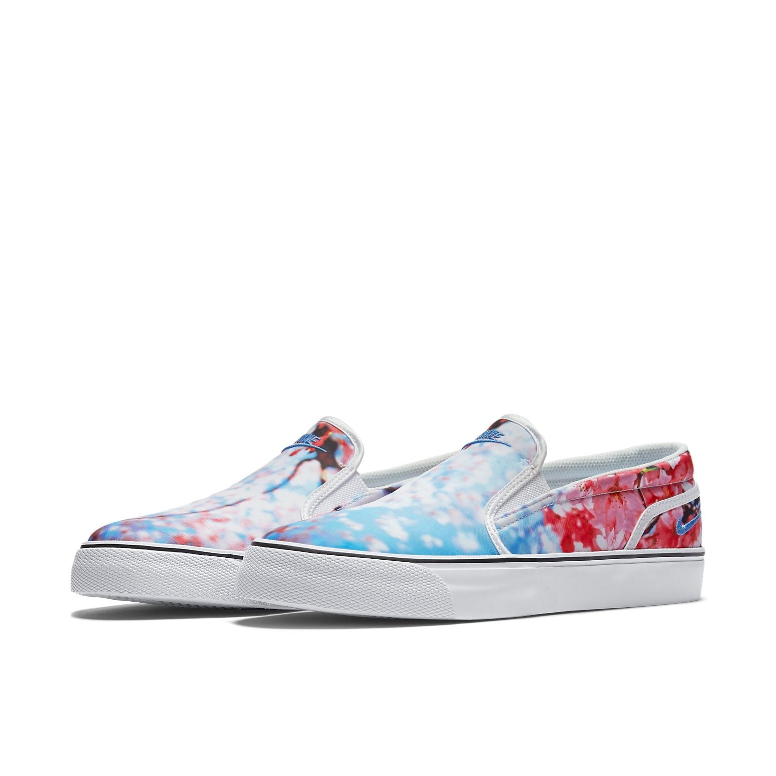 (WMNS) Nike Toki Slip On 'White Blue Red' 820223-141