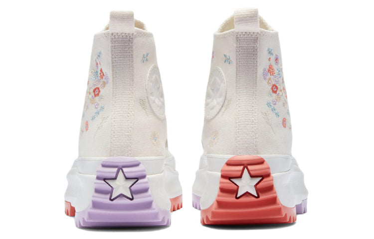 Converse Run Star Hike Platform High 'Embroidered Floral - Egret' A01583C