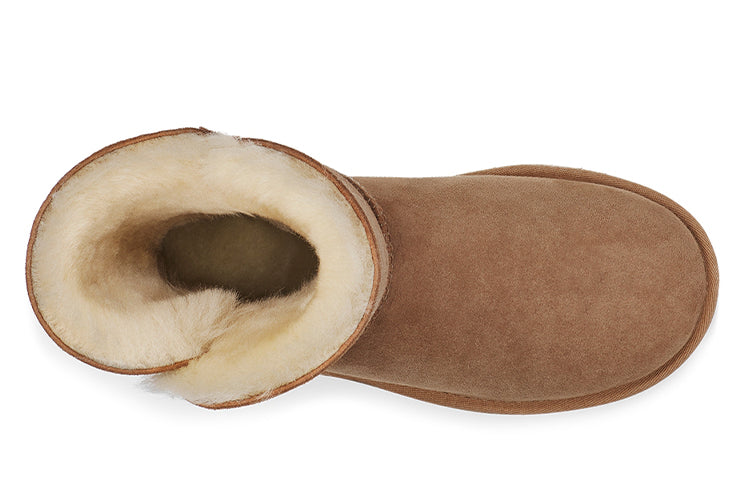 (WMNS) UGG Bailey Zip Short Fleece Lined Brown 1112480-CHE