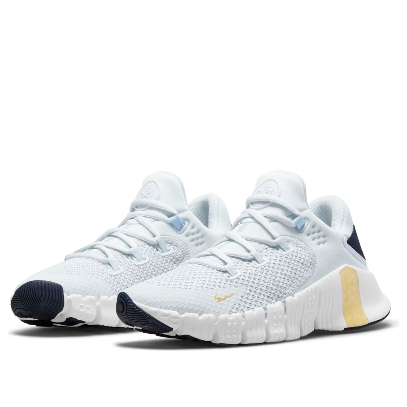 (WMNS) Nike Free Metcon 4 'Pure Platinum Metallic Gold Coin' CZ0596-049