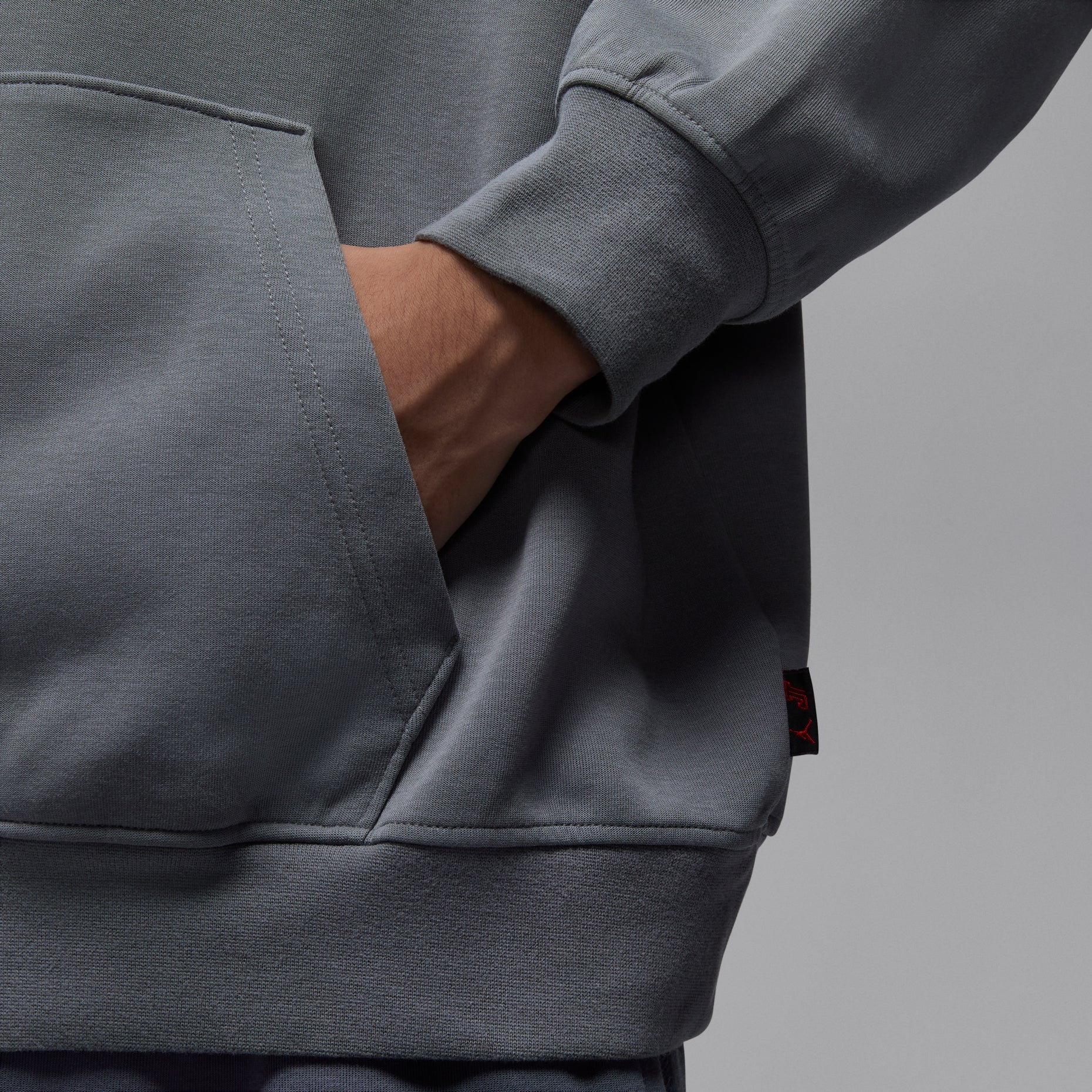 Air Jordan Tatum Hoop Fleece Dri-Fit Pullover Hoodie 'Smoke Grey'  IH0615-084