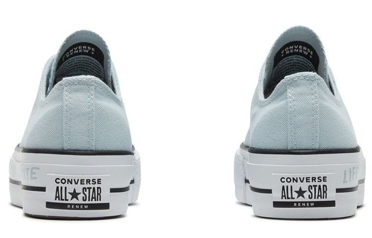 (WMNS) Converse Taylor All Star Lift Renew Canvas Thick Sole Light Blue Sneakers 'Blue White' 566230C