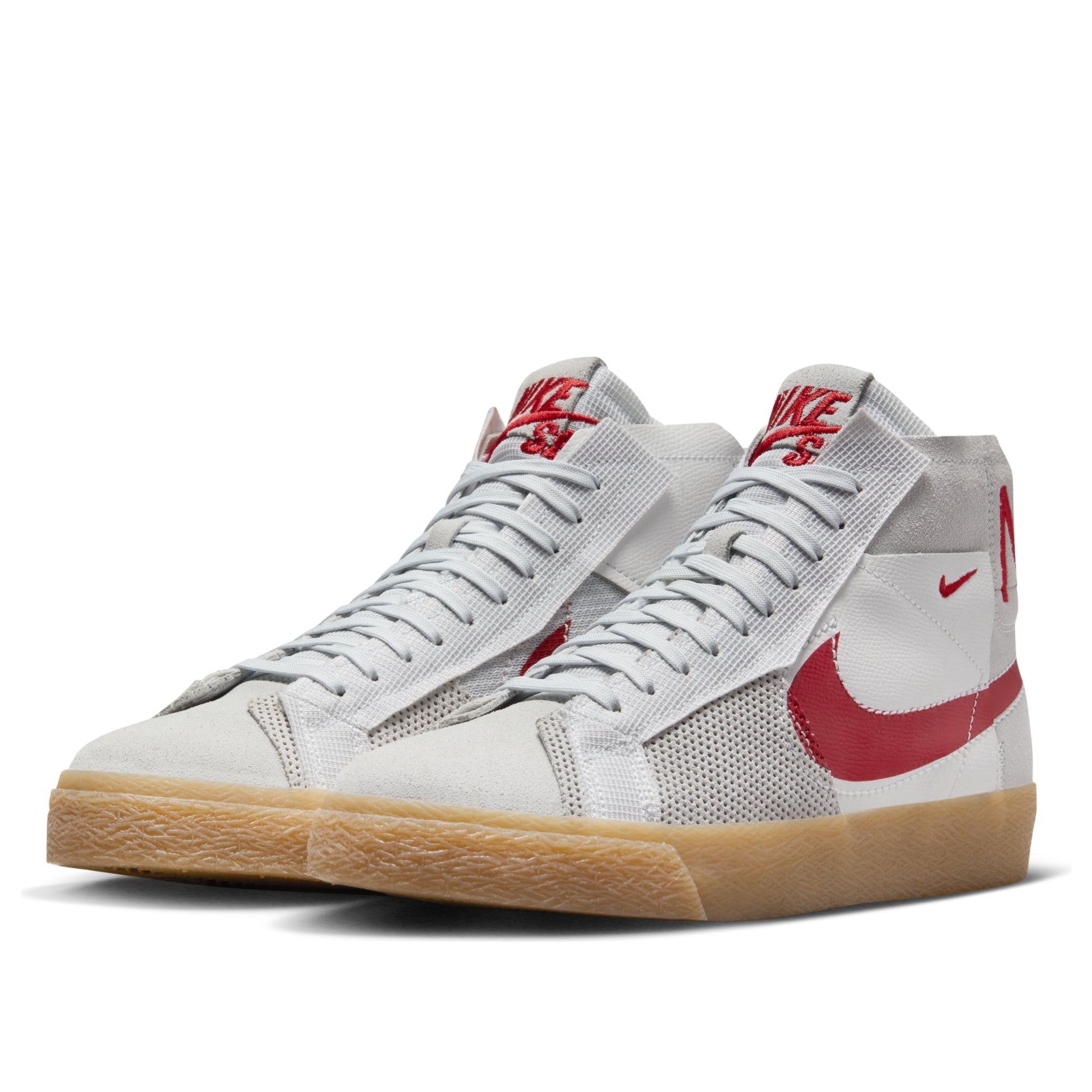 Nike SB Zoom Blazer Mid 'Deconstructed White University Red Gum' FD5113-100