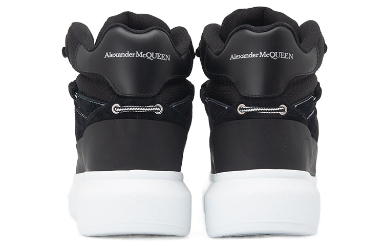 Alexander McQueen Larry High-Top Sneakers 'Black White' 682498WIBN71070