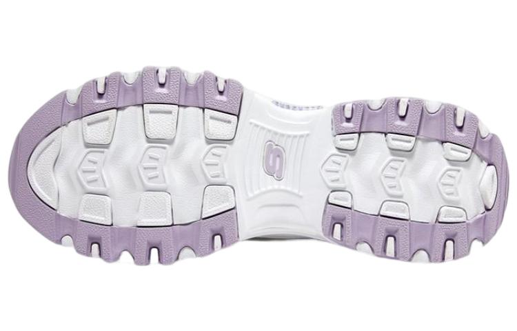 (WMNS) Skechers D'Lites 1.0 Shoes 'White Purple' 896180-WLV