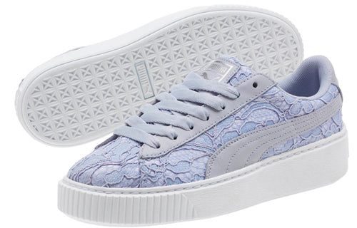 (WMNS) PUMA Basket Platform Fo Blue Lace Up 'Icelandic Blue' 364091-03