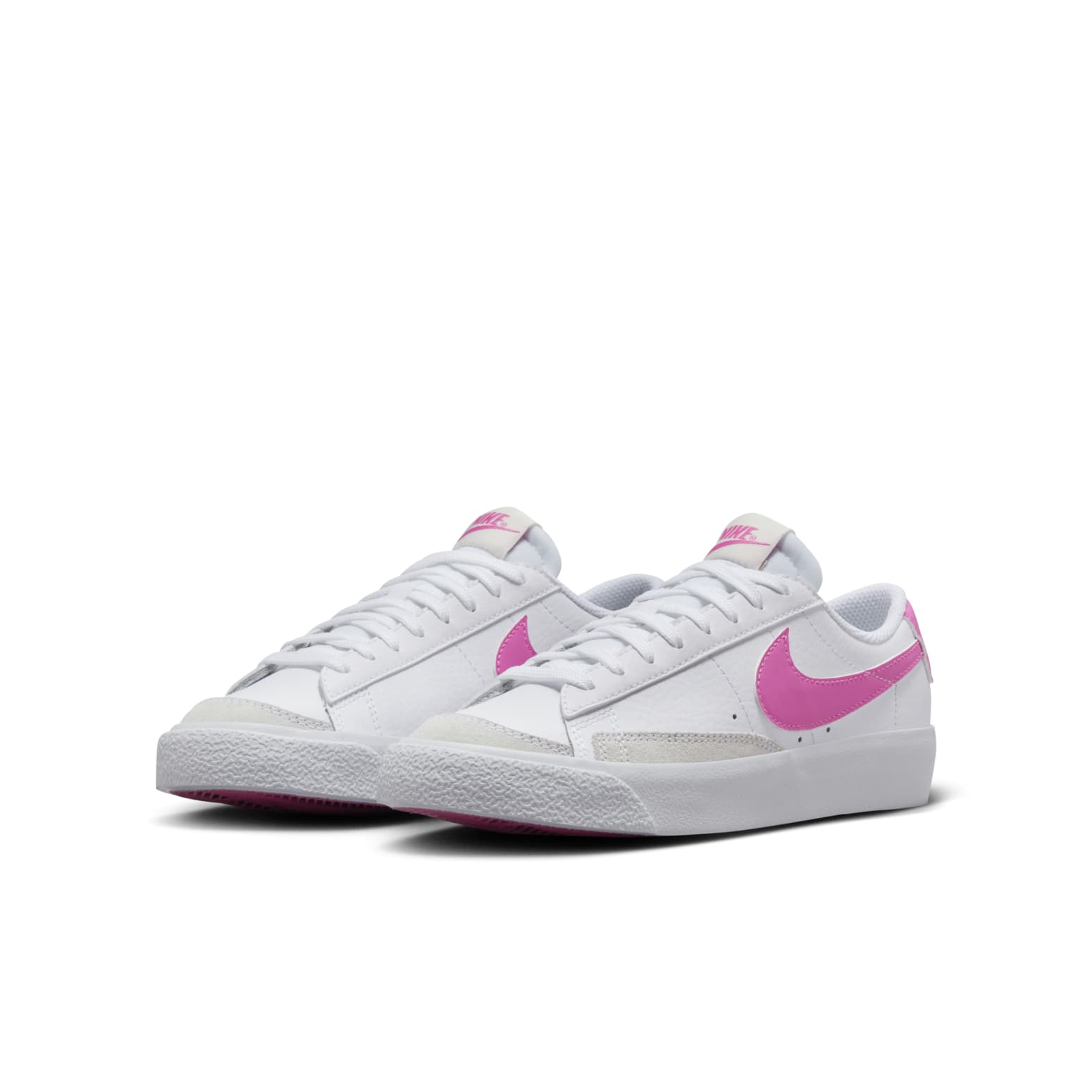 (GS) Nike Blazer Low '77 'White Playful Pink' DA4074-125