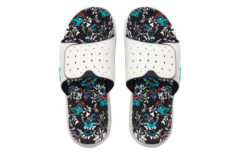 (WMNS) Under Armour Ignite 7 Graphic Footbed Slide 'Grey Mist Floral' 3026029-100