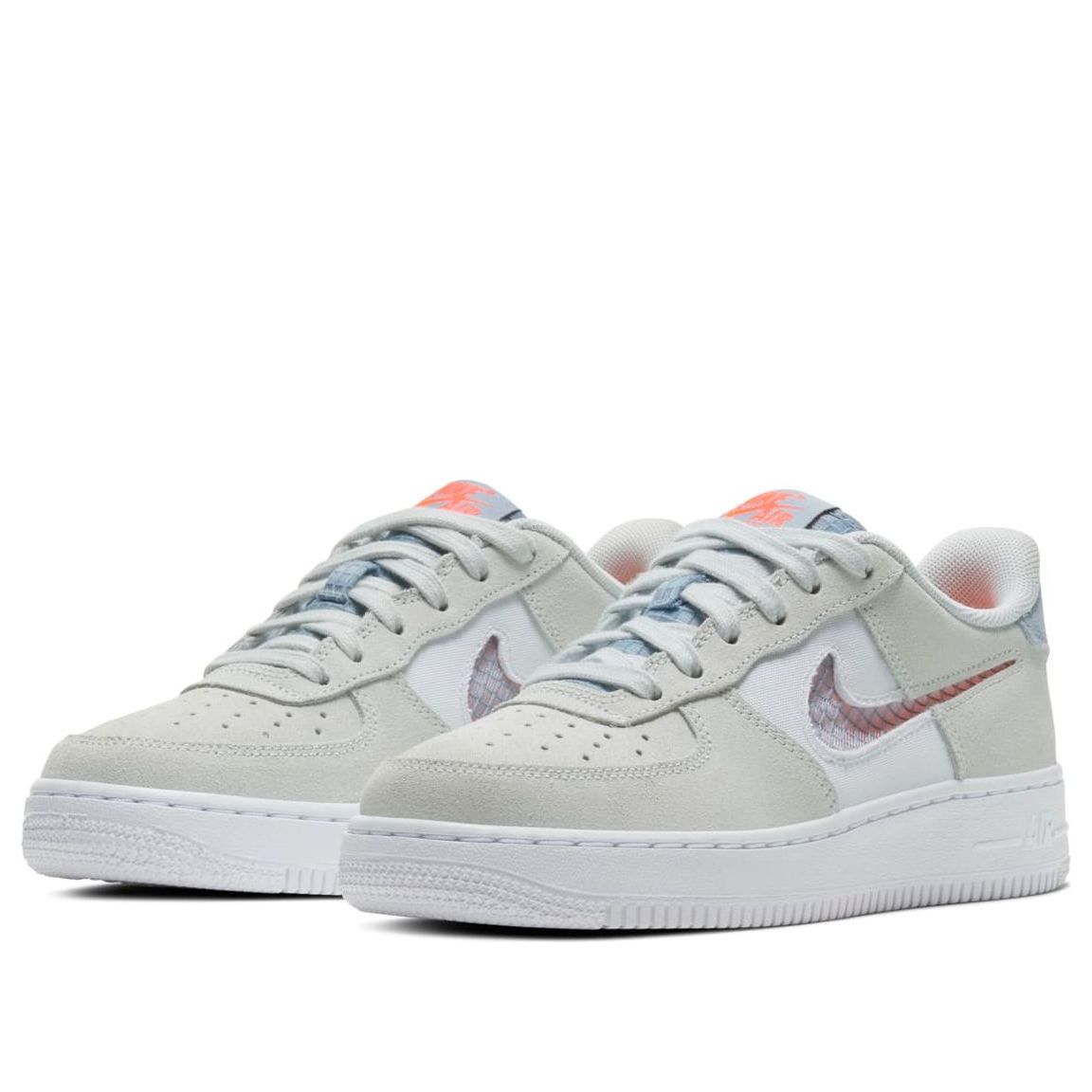 (GS) Nike Air Force 1 Low 'Transparent White Swoosh' CJ4093-001