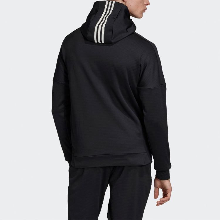 adidas Id Climaheat Logo Printing Reflective Sports Hooded Jacket Black DX9287