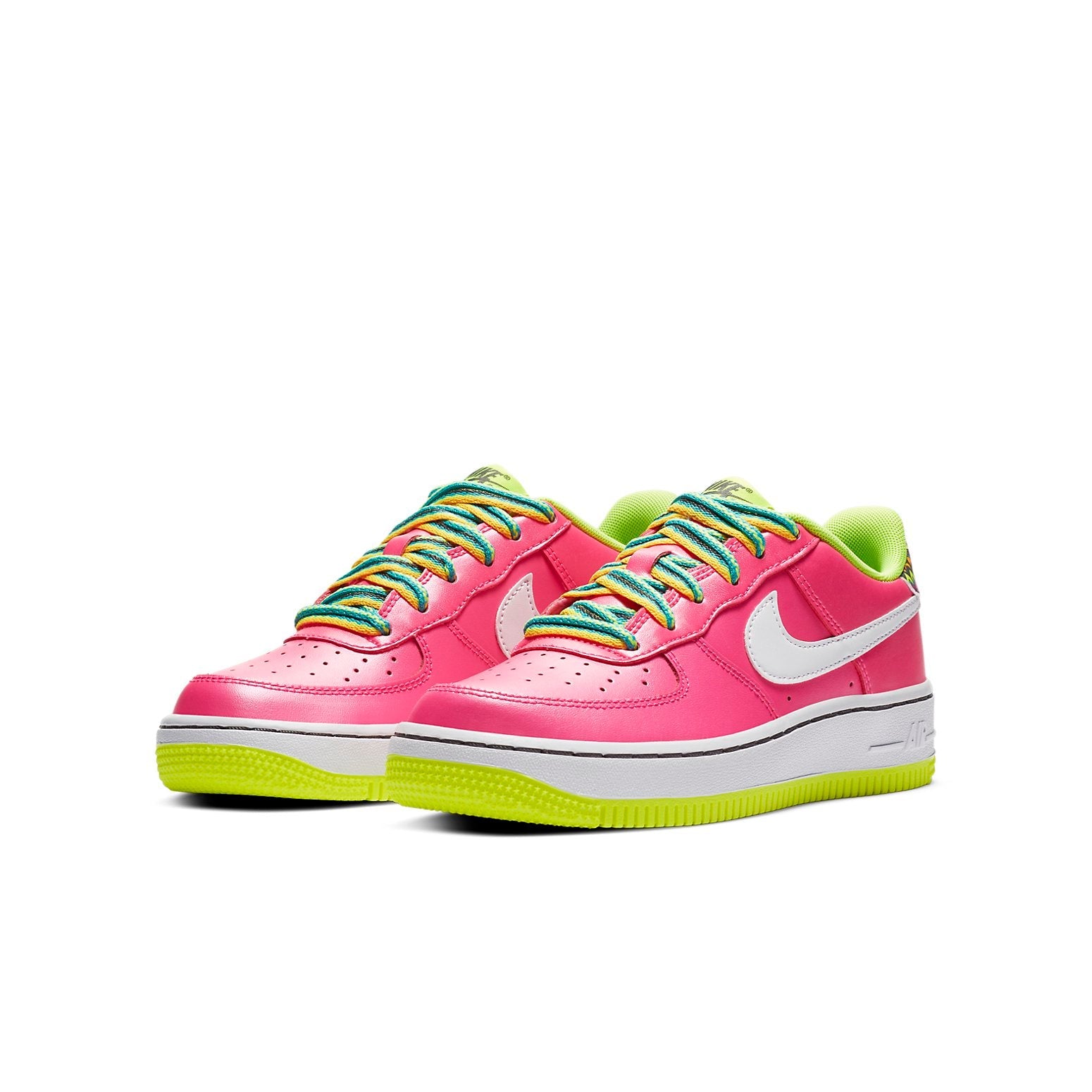 (GS) Nike Air Force 1 'Pink Blast Volt' CW5761-600