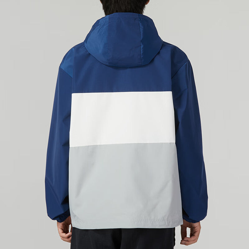 New Balance Lifestyle Hooded Jacket Asia Sizing 'Blue White Grey' 5AD38011-NV