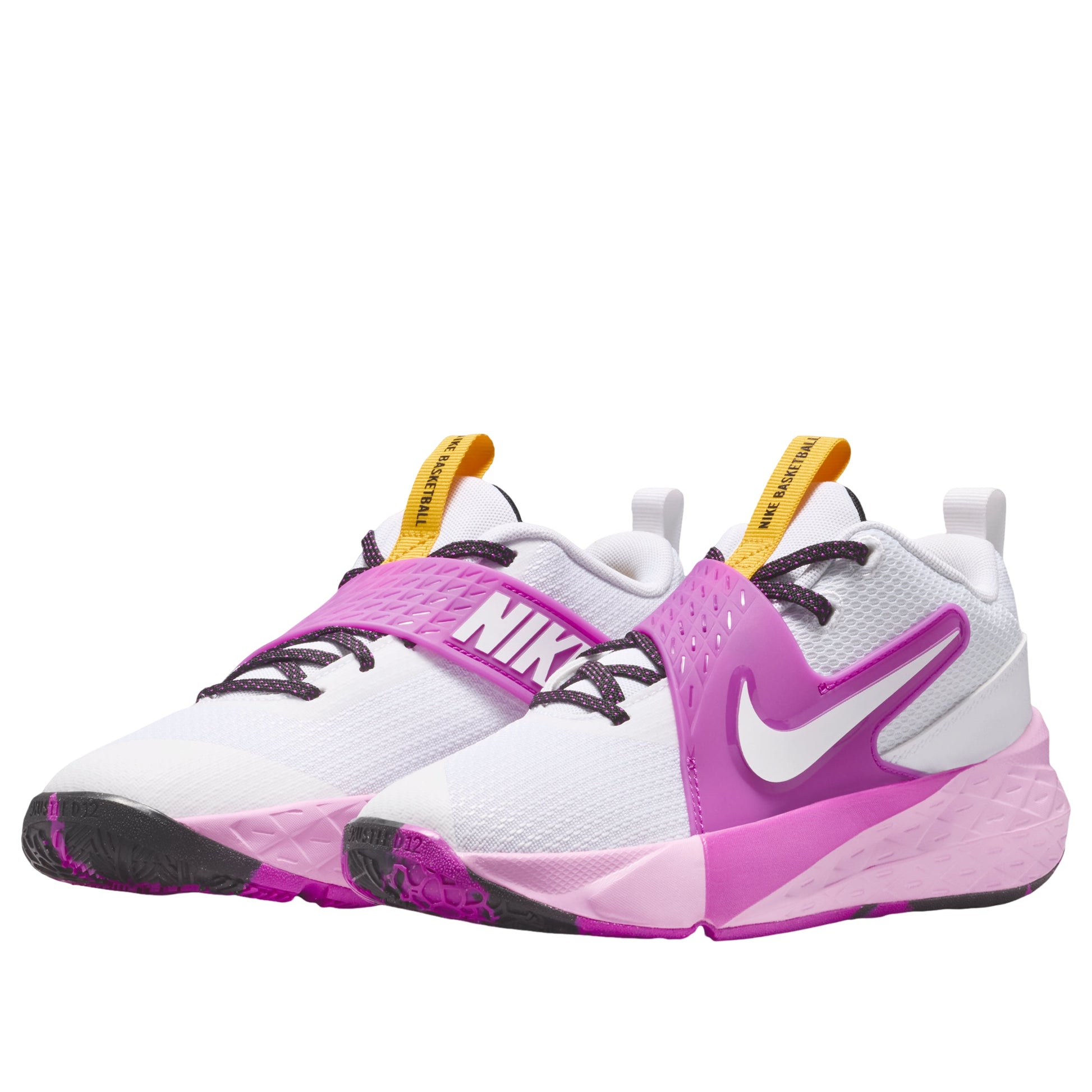 (GS) Nike Team Hustle D 12 'White Vivid Purple' HF6279-103