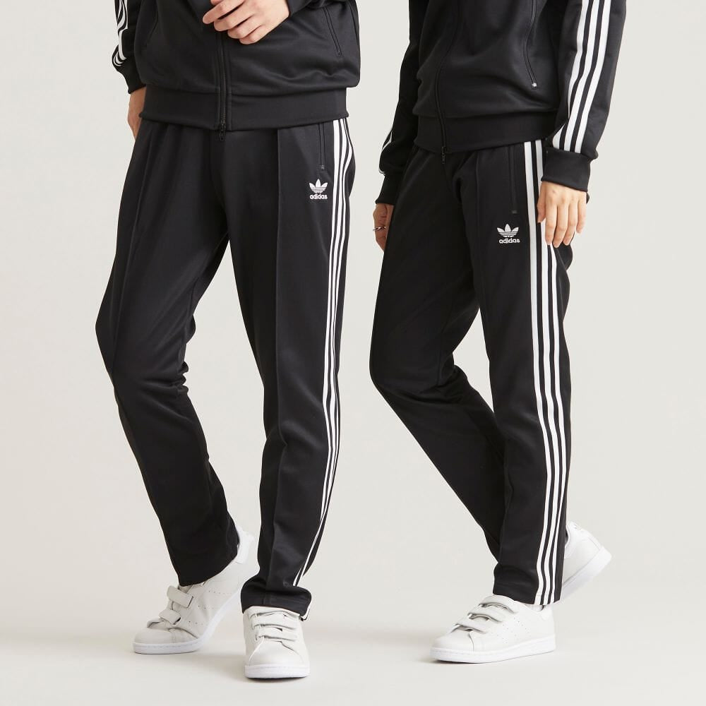 adidas originals Solid Color Stripe Logo Straight Casual Sports Pants/Trousers/Joggers Unisex Black H09115