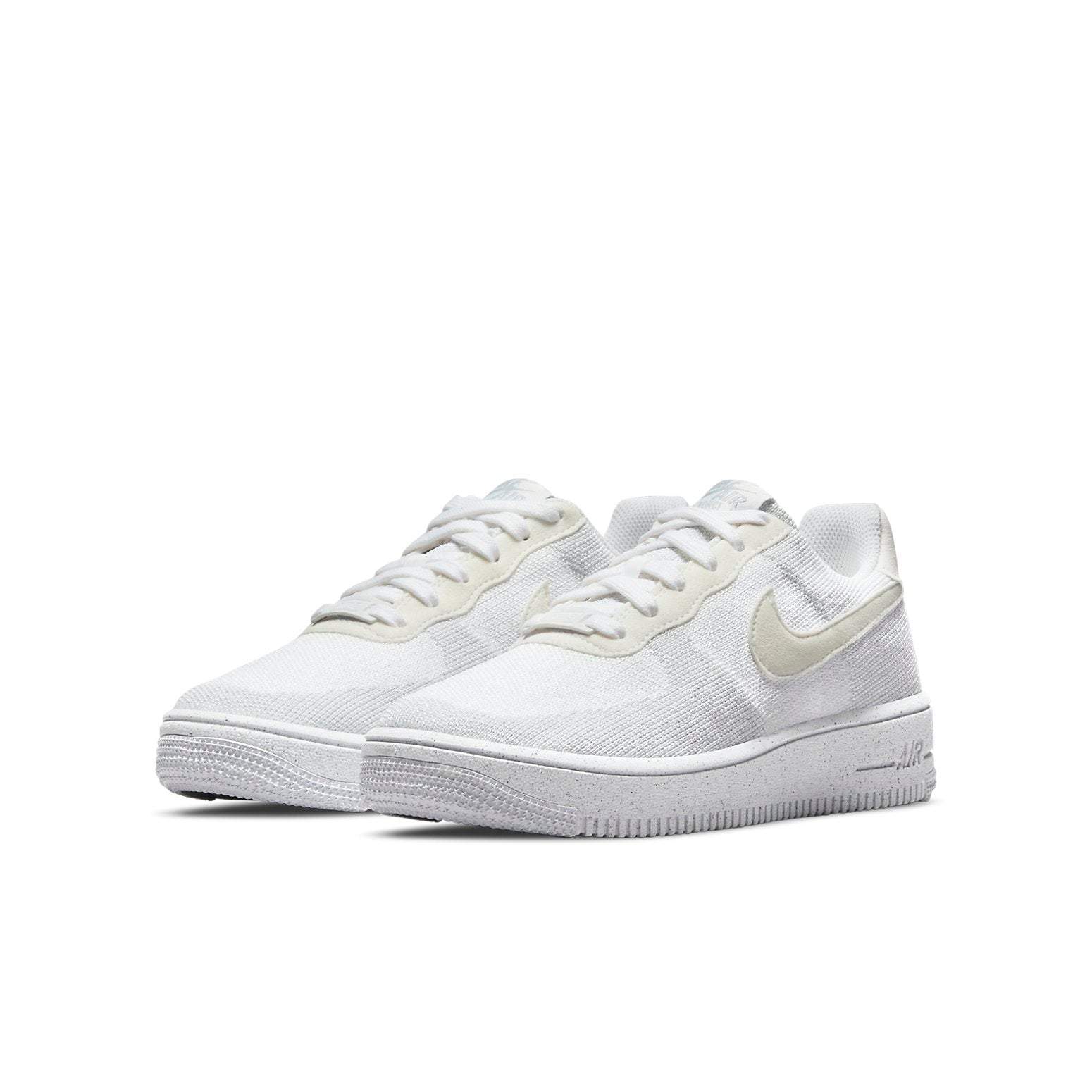 (GS) Nike Air Force 1 Crater Flyknit 'White Wolf Grey' DH3375-100