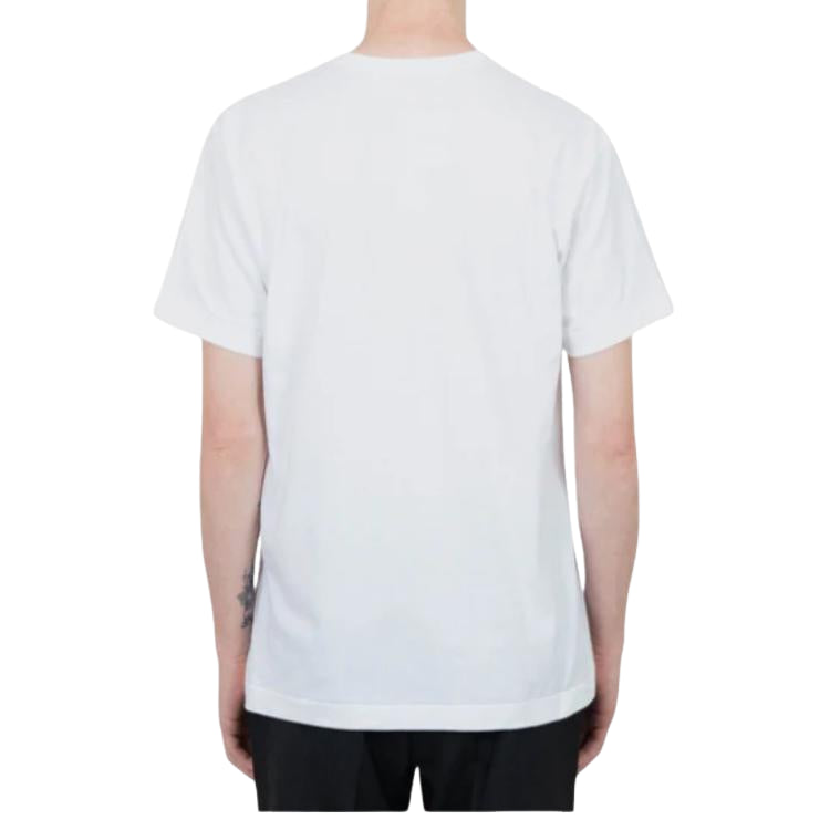 COMME des GARCONS PLAY SS25 Printed Heart with Red Emblem Pink T-Shirt 'White' AX-T106-051-4