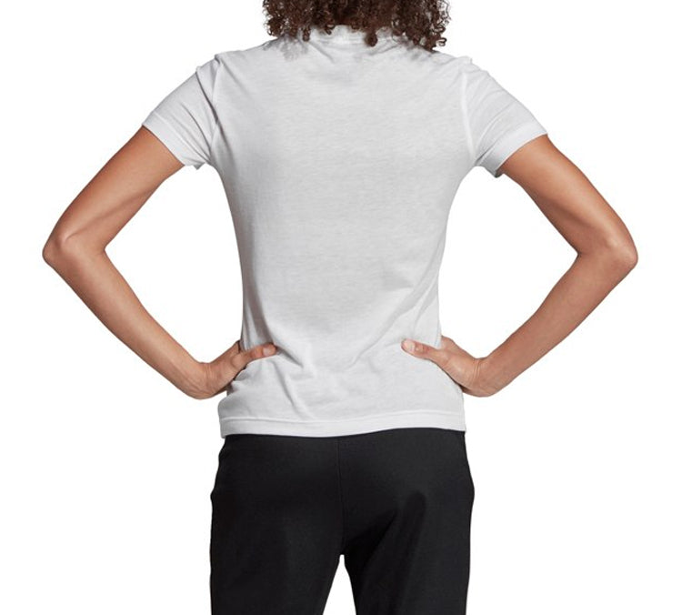 (WMNS) adidas Logo Alphabet Printing Sports Short Sleeve White DZ0013
