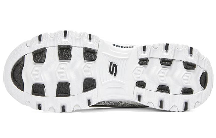 (WMNS) Skechers D'lites 4.0 'White Black' 896135-WBK
