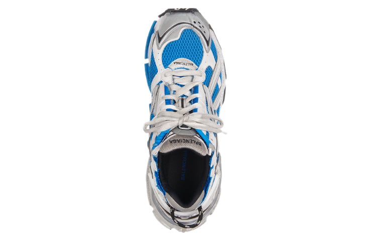 (WMNS) Balenciaga Runner Sneakers 'White Blue Mesh and Nylon' 677402W3RB34912