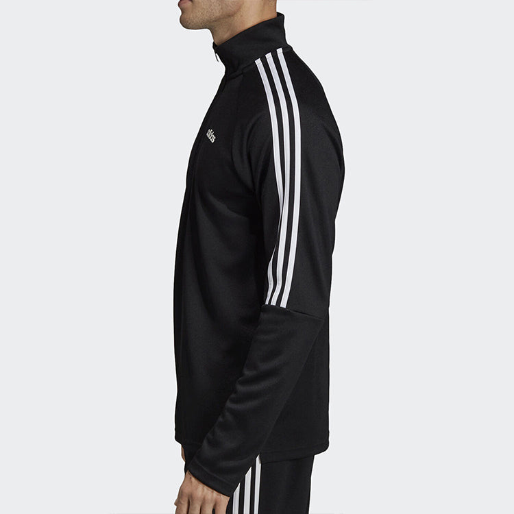 adidas Casual Up-collarSports Sweater Men Black DY3145