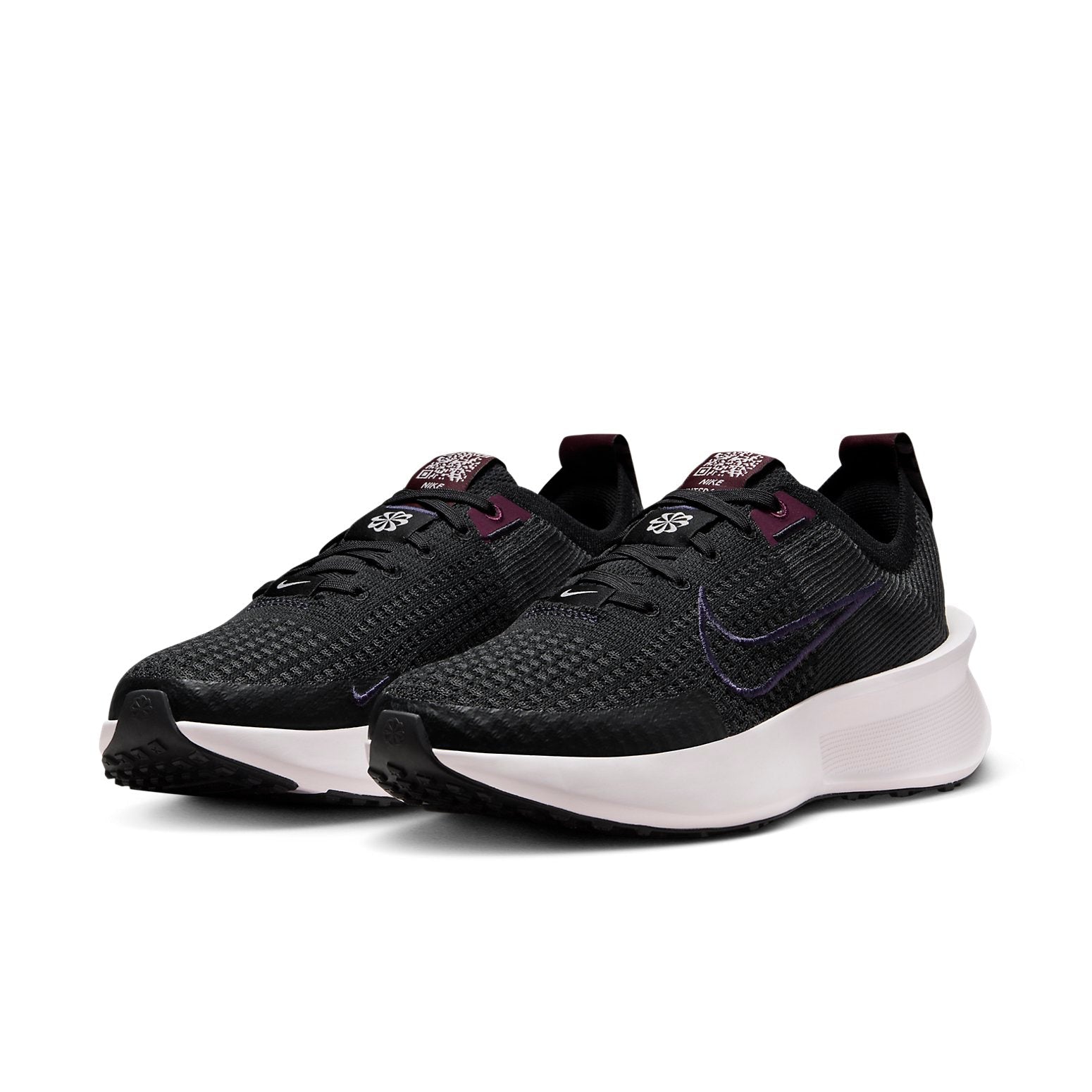 (WMNS) Nike Interact Run Road Running Shoes 'Black White' FD2292-002