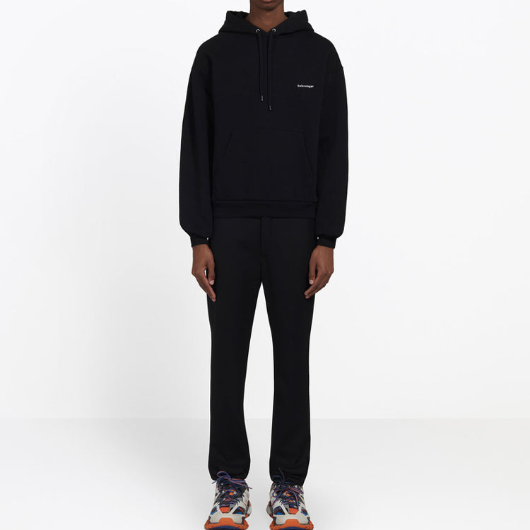 Men's Balenciaga Chest White Black Small logo Black 556145TYK271000