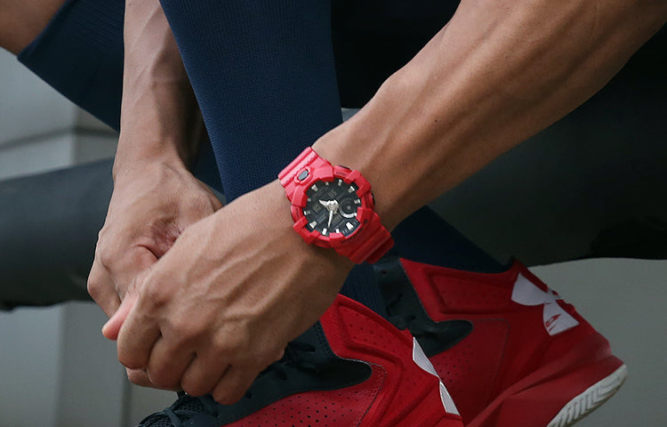 CASIO G-Shock Analog-Digital 'Red' GA-700-4APR