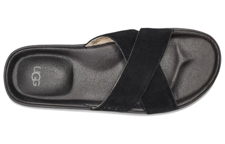 UGG Brookside Slide Beach Black Slippers 1113093-BLK