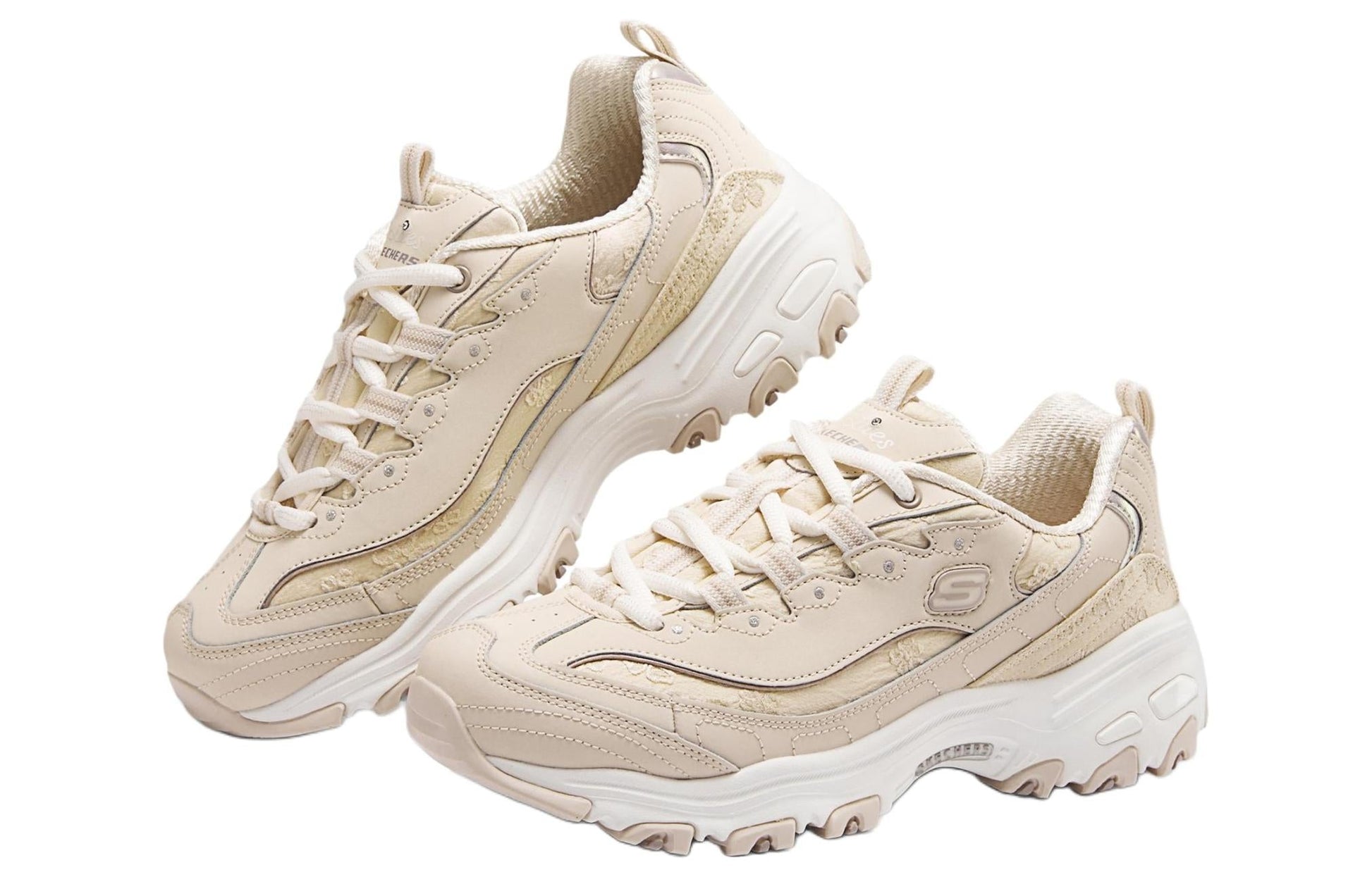 (WMNS) Skechers Sport D'Lites 1.0 'Beige' 150038-NAT