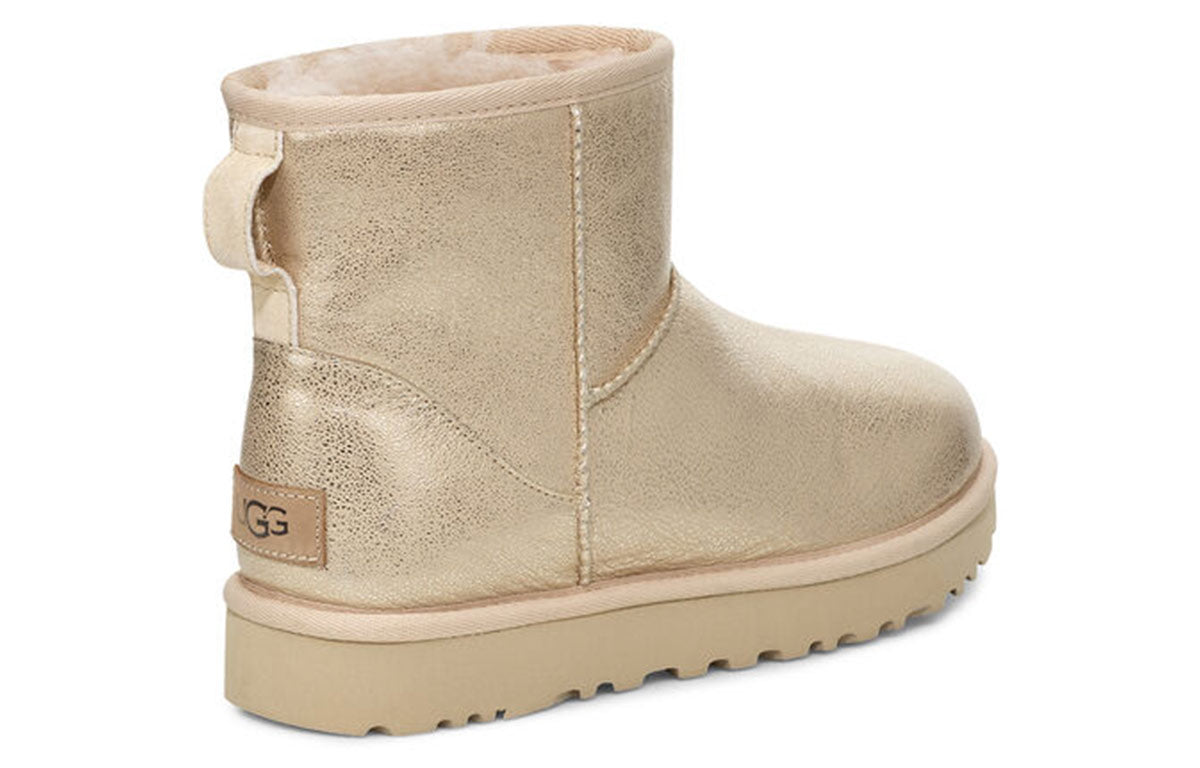(WMNS) UGG Classic Mini II Iridescent 'Gold' 1112417-GOLD