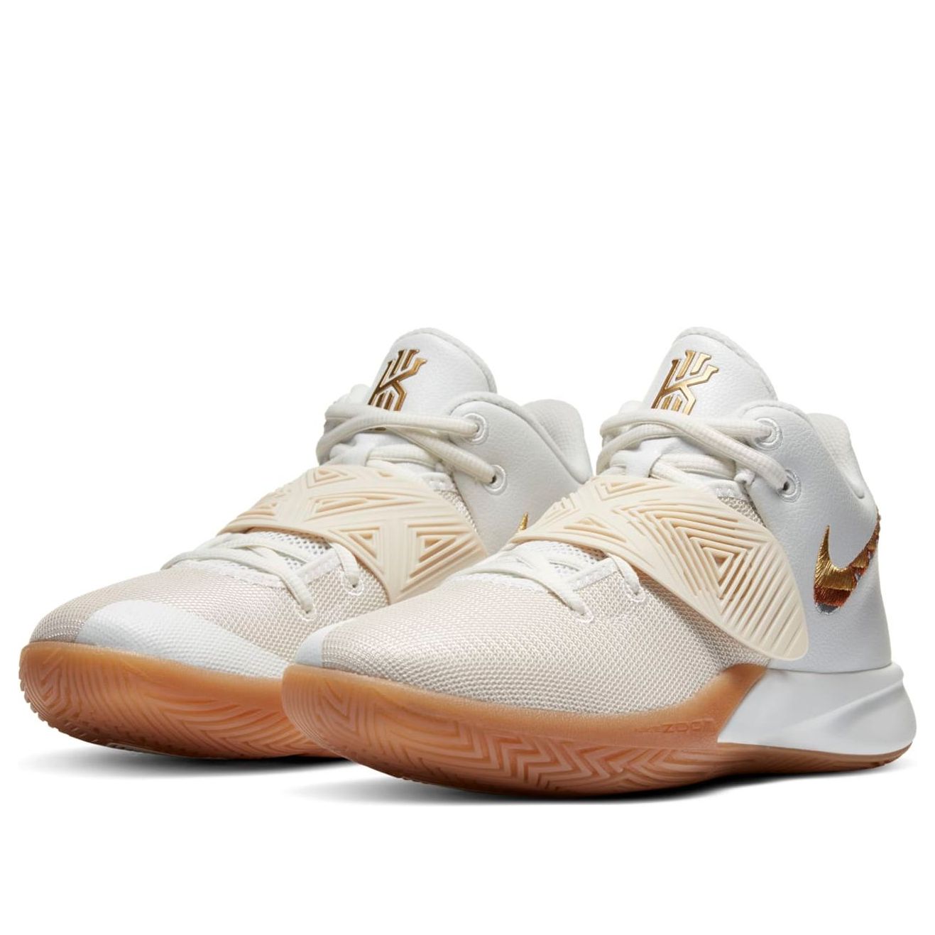 Nike Kyrie Flytrap 3 'White Metallic Gold Gum' BQ3060-105