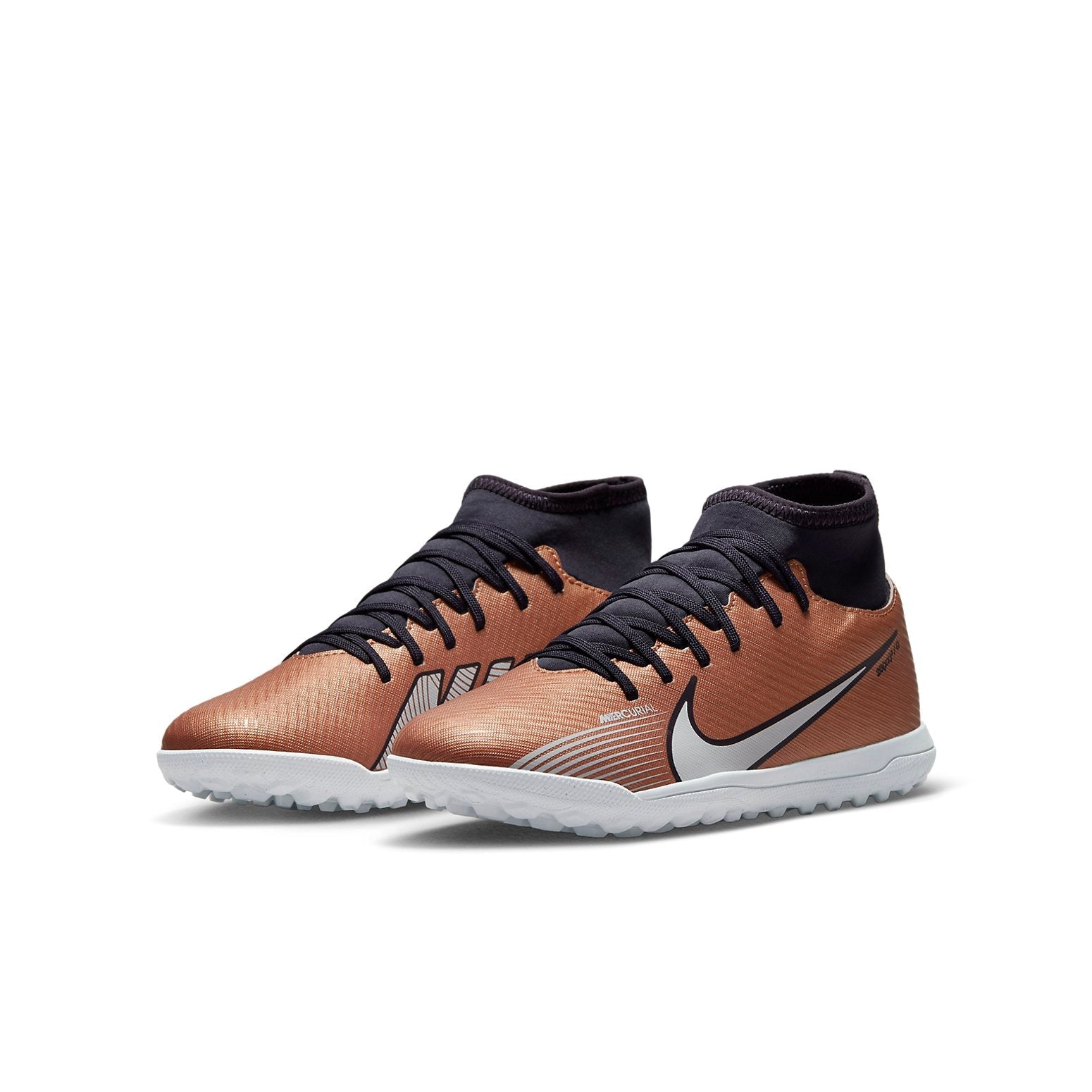 (GS) Nike Jr Mercurial Superfly 9 15 Club TF 'Bronze Black White' DR6073-810