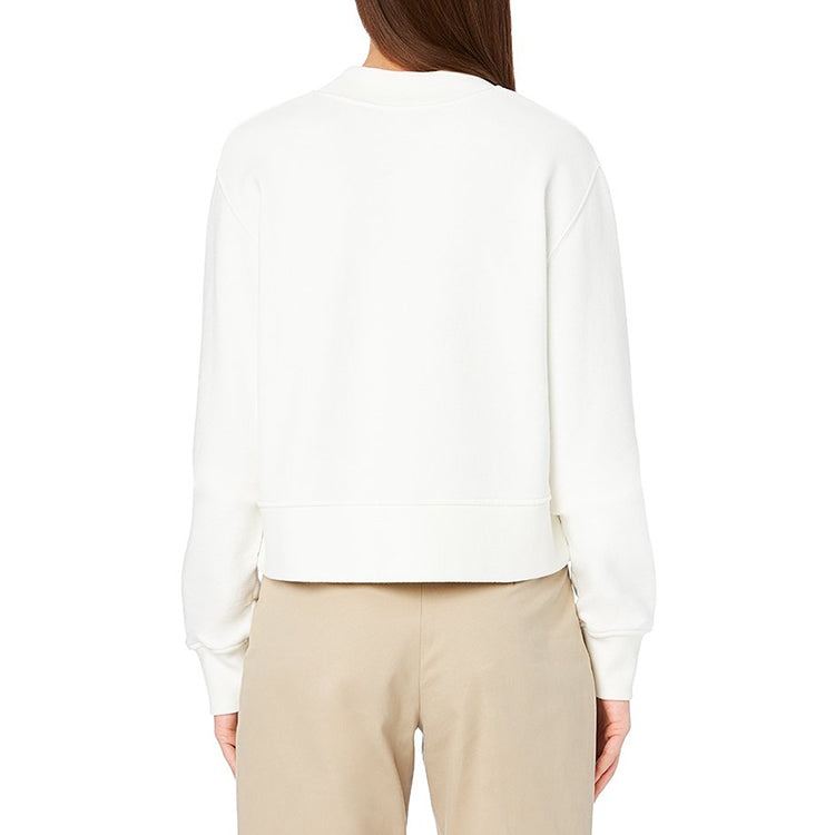PALM ANGELS Round Neck Pullover White PWBA016S20FLE0070360