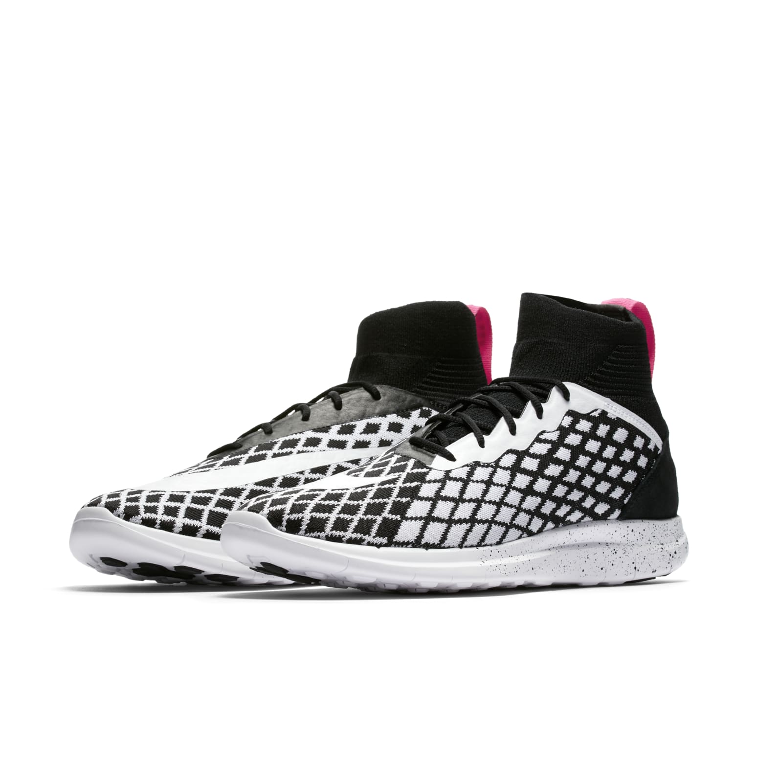 Nike Free Hypervenom 3 FC Flyknit 'Black White' 898029-001