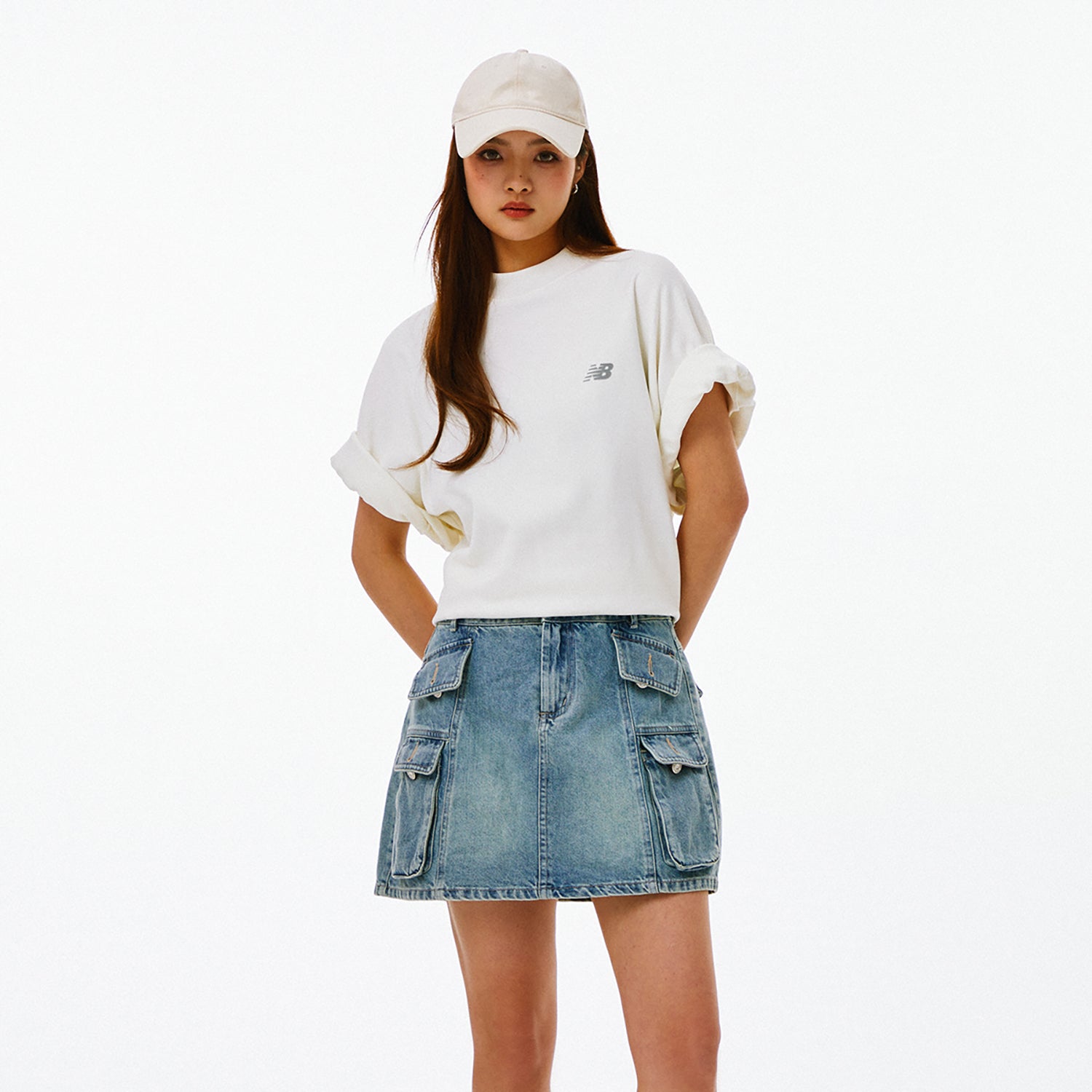 New Balance NB Logo Cotton T-shirt Asia Sizing 'White' AMT41333-CIC