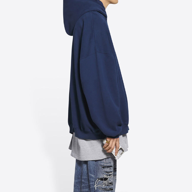 Balenciaga Pride Hoodie Boxy Fit 'Navy' 651799TLV548561