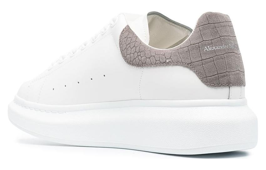 Alexander McQueen Oversized Sneaker 'Lead Crocodile Suede' 625162WHZ4K9597