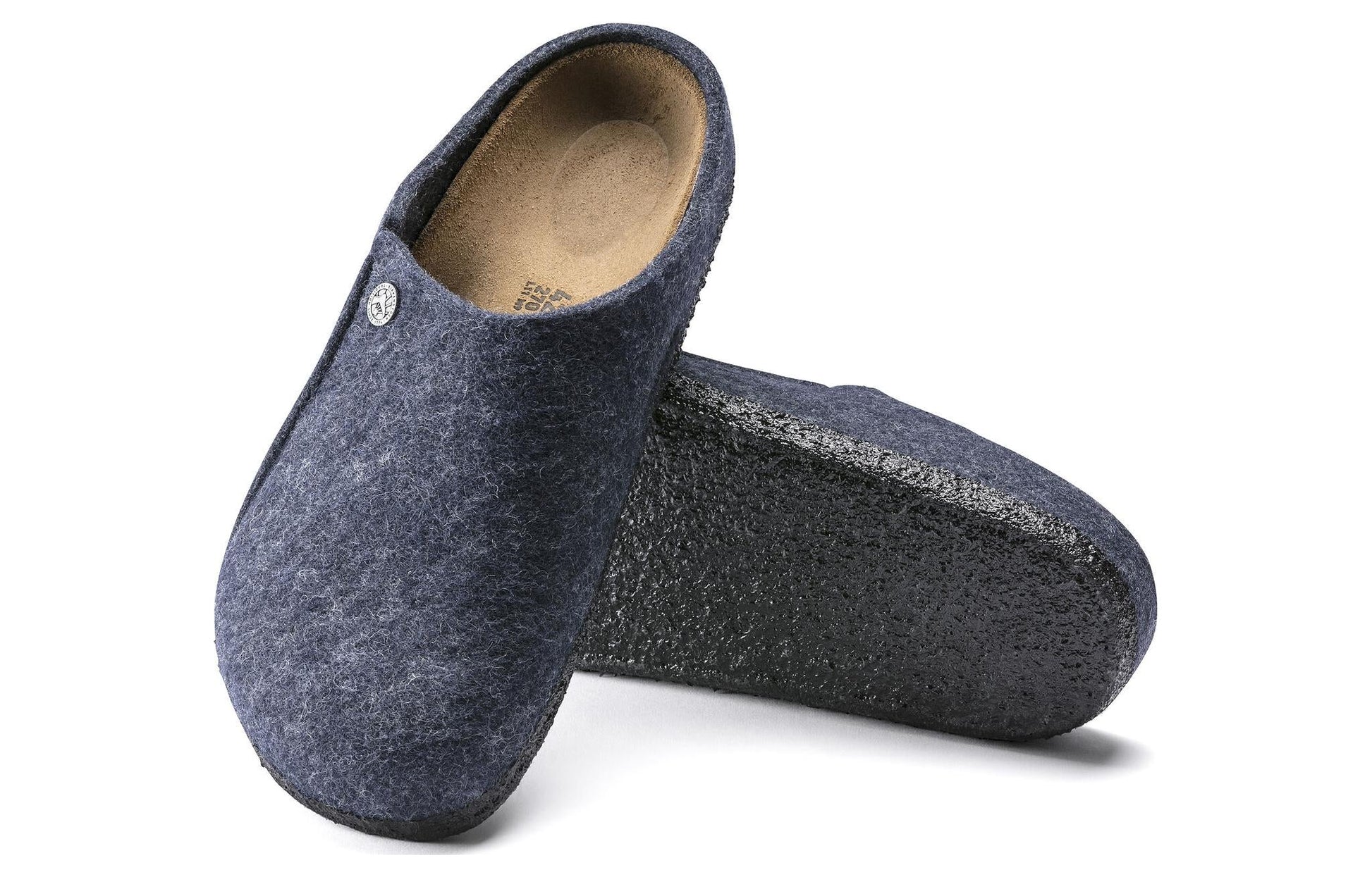 Birkenstock Zermatt Shearling Wool Felt Narrow Fit 'Blue' 1017519