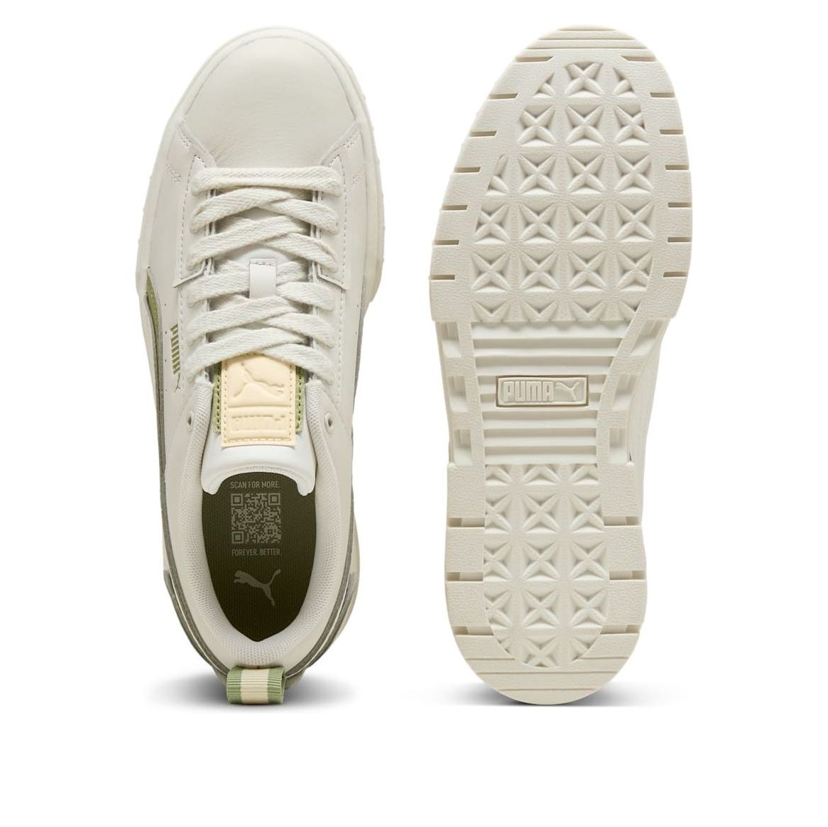 (WMNS) PUMA Mayze UT Print 'Vapor Grey Green Creamy Vanilla' 401433-01