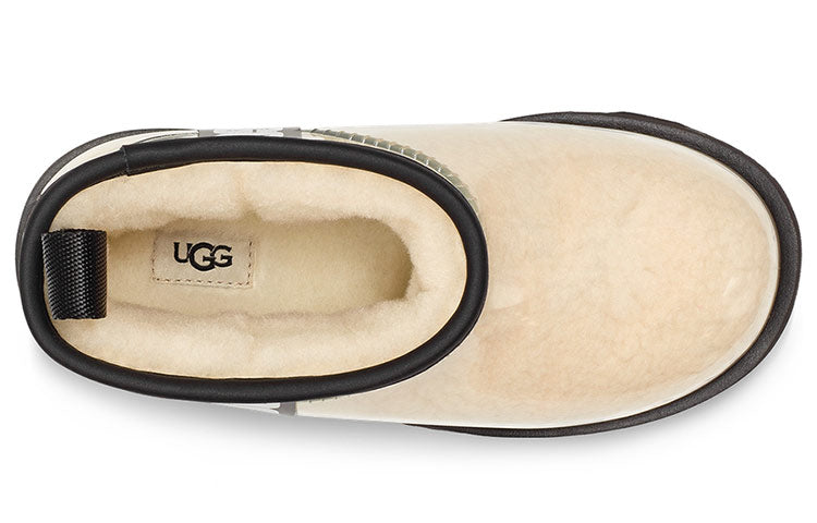 (GS) UGG Classic Clear Mini II Boot 'Natural Black' 1112386K-NBLC