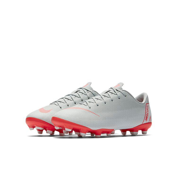 (GS) Nike Mercurial Vapor 12 Academy MG 'Wolf Grey Crimson' AH7347-060