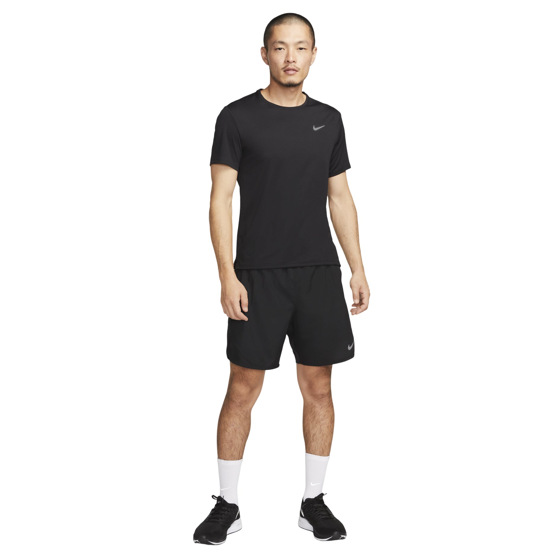 NIKE DRI-FIT UV MILER MEN'S SHORT-SLEEVE RUNNING TOP 'Black' DV9316-010