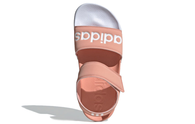 (WMNS) adidas Adilette Pink White Sandals 'Pink Blue' EE4109