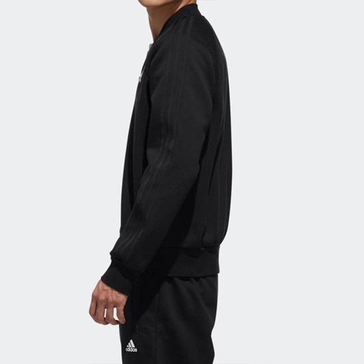 Men's adidas Comm Bomb 3SLogo Jacket Black DW4655