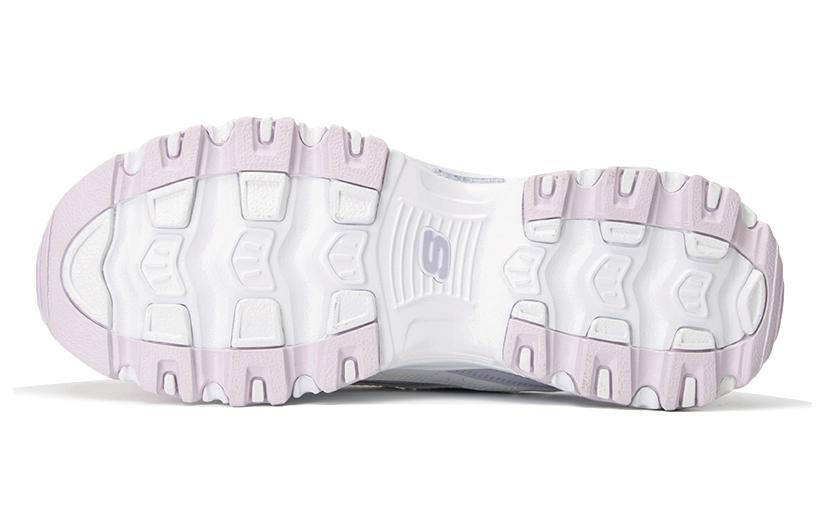(WMNS) Skechers D'lites 1.0 Sneakers 'White Purple' 896235-WLV